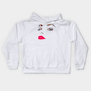 Graffiti Glam Face Kids Hoodie